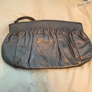EUC Banana Republic Silver Clutch